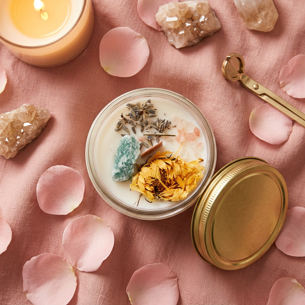 Bougie Blessings - vue dessus cocooning
