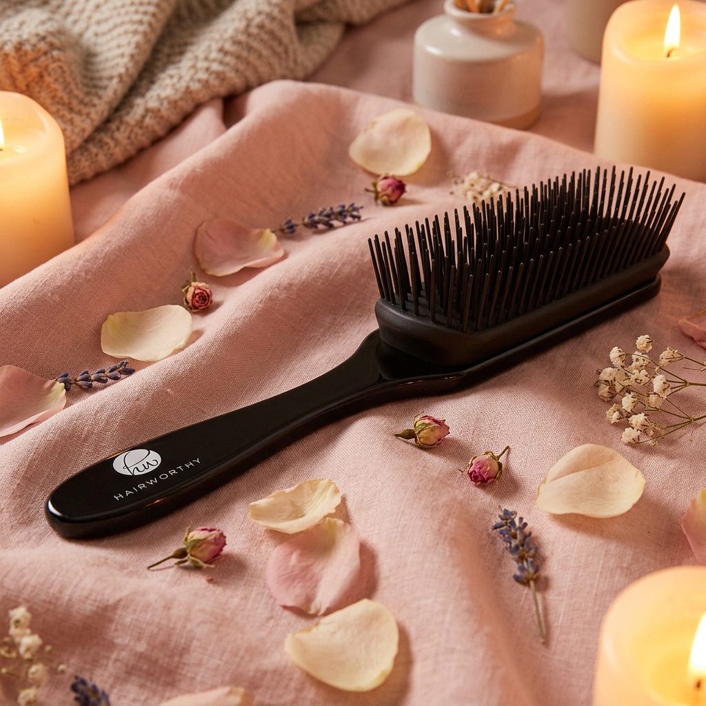 Brosse cheveux - lin blush cocooning