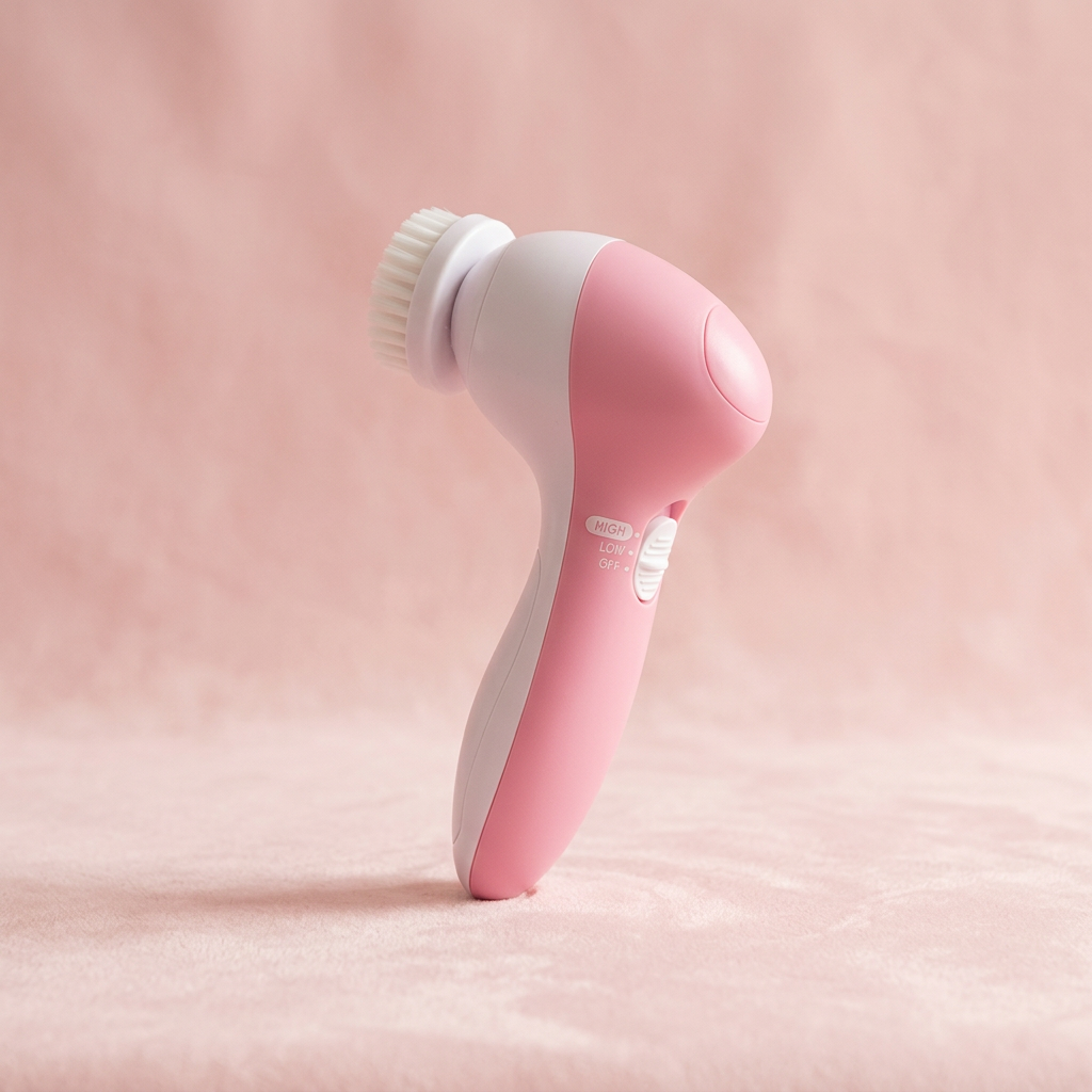Brosse fond rose pâle