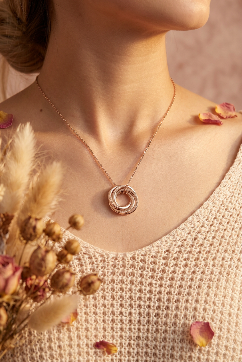 Collier anneaux lifestyle cocooning