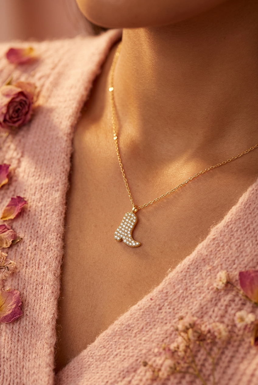 Collier botte cowgirl lifestyle cocooning