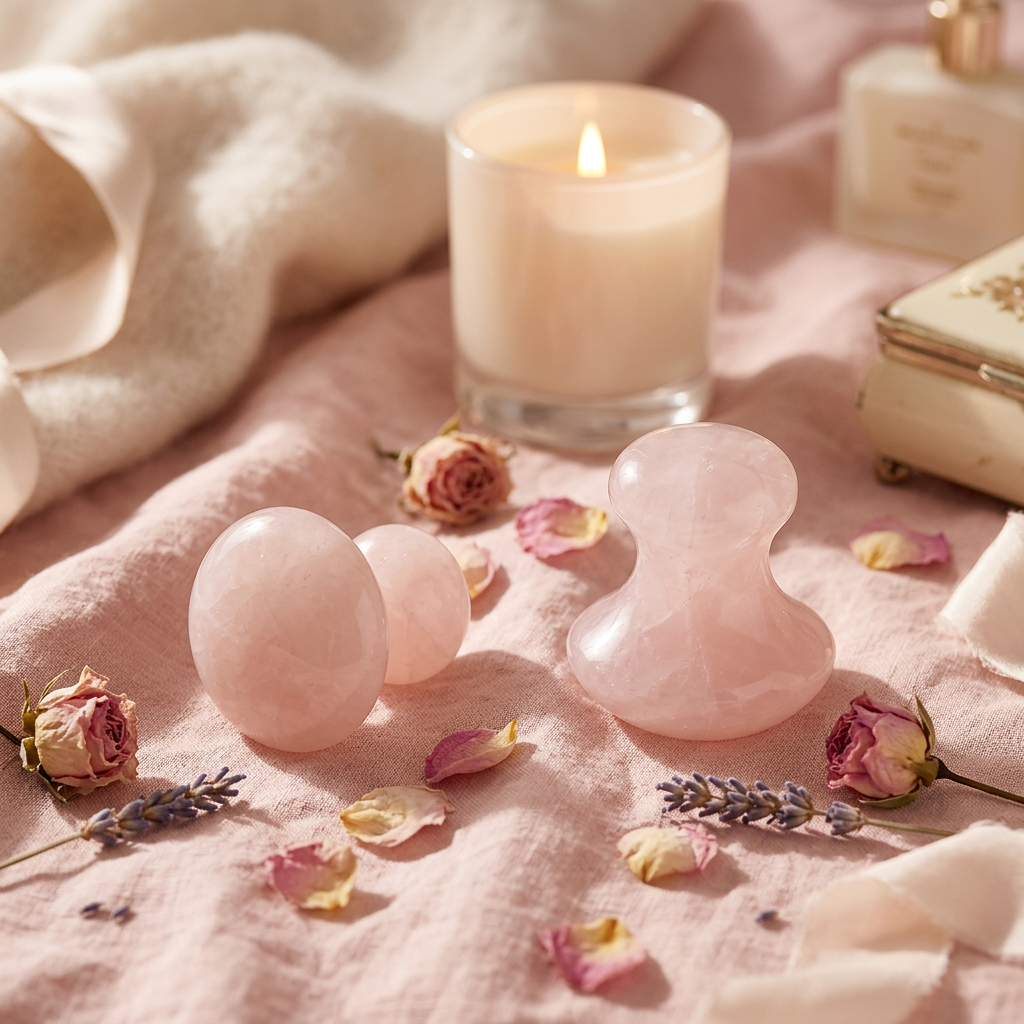 Gua sha quartz - lin blush cocooning
