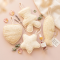 Éponges loofa rose pâle