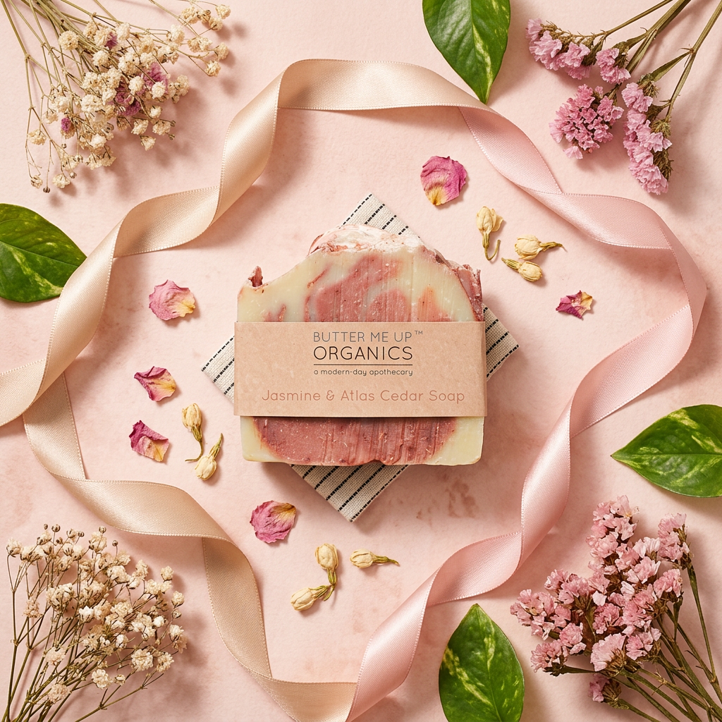 Savon artisanal - flat lay